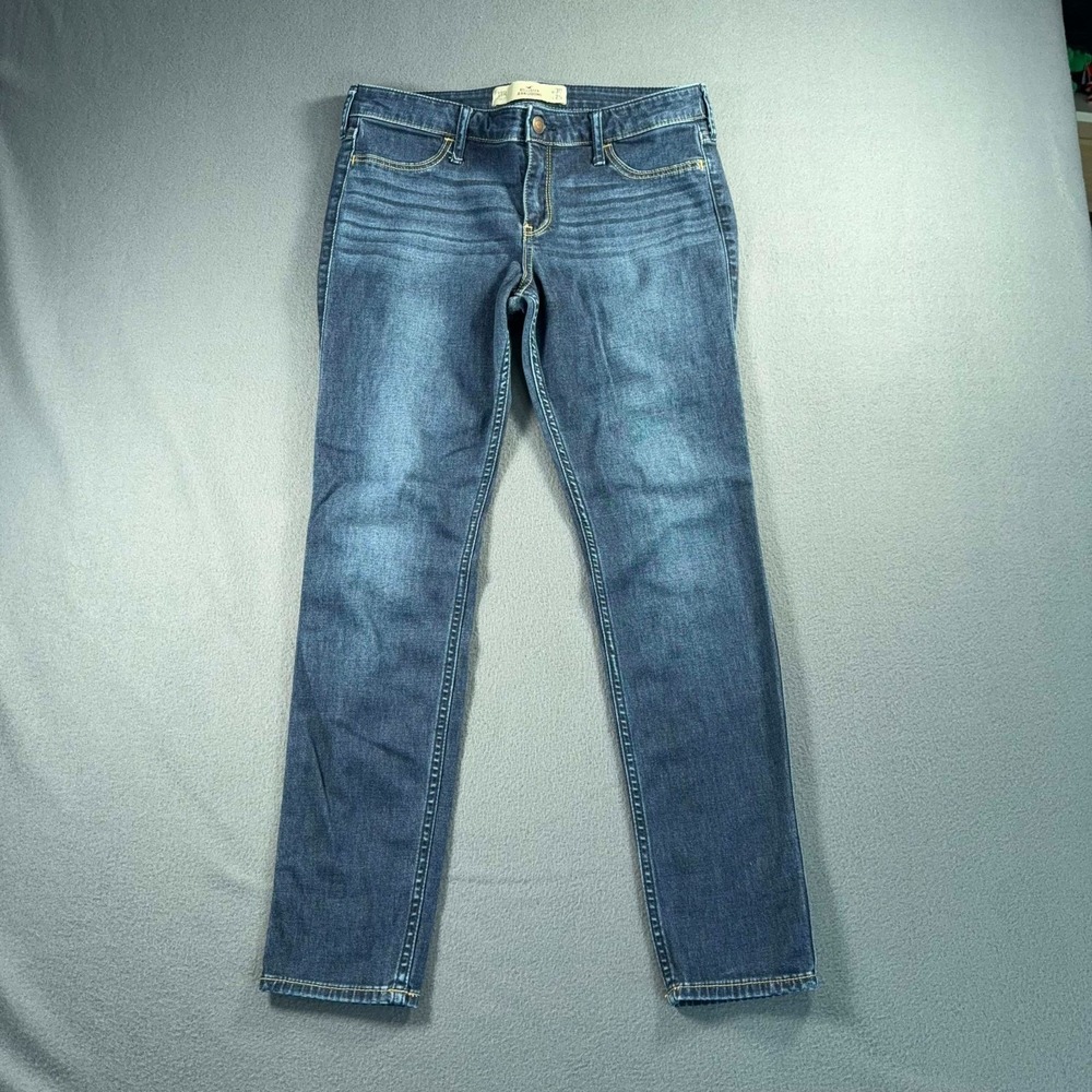 Hollister Jean Legging Jeans Womens 11R 30x27 Dark Wash Stretch Skinny